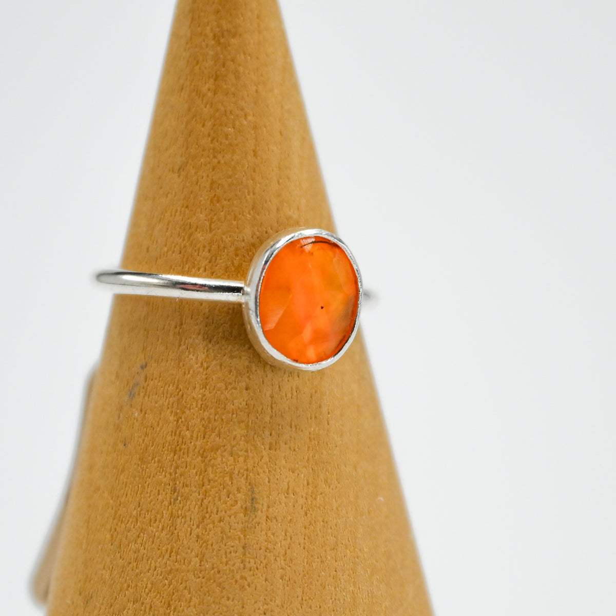 Rose cut carnelian size 5