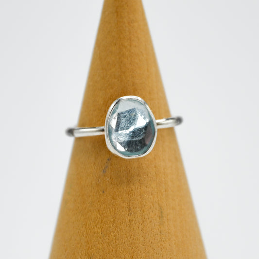 Rose cut aquamarine size 5