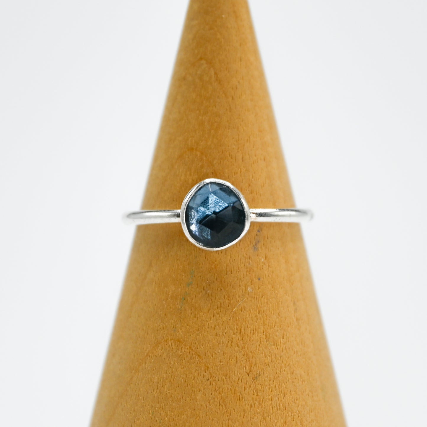 Rose cut london blue topaz size 7