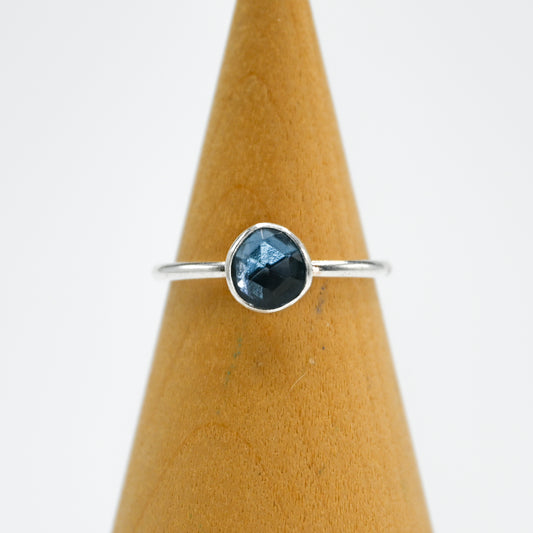 Rose cut london blue topaz size 7