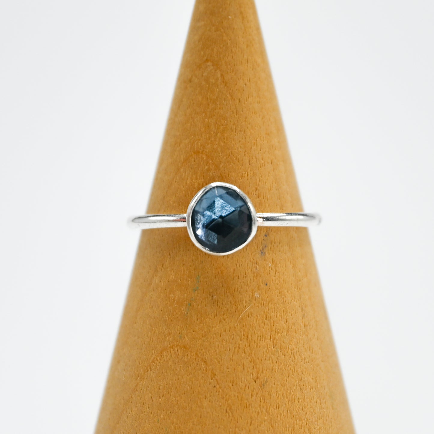 Rose cut london blue topaz size 7