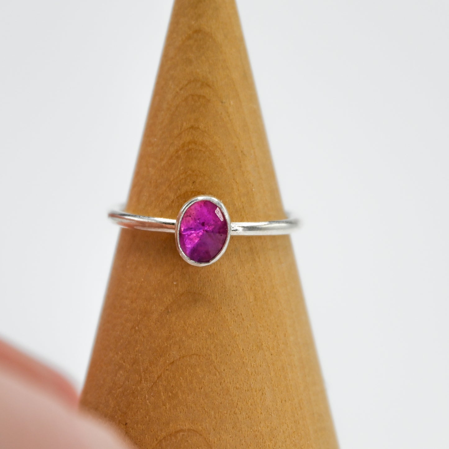 Rose cut ruby size 7