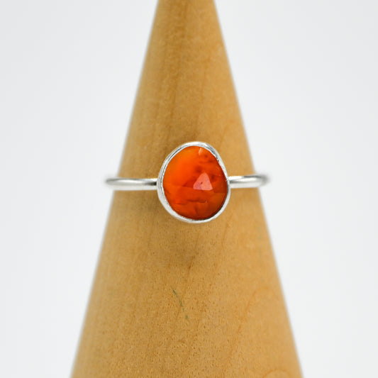 Rose cut carnelian size 7