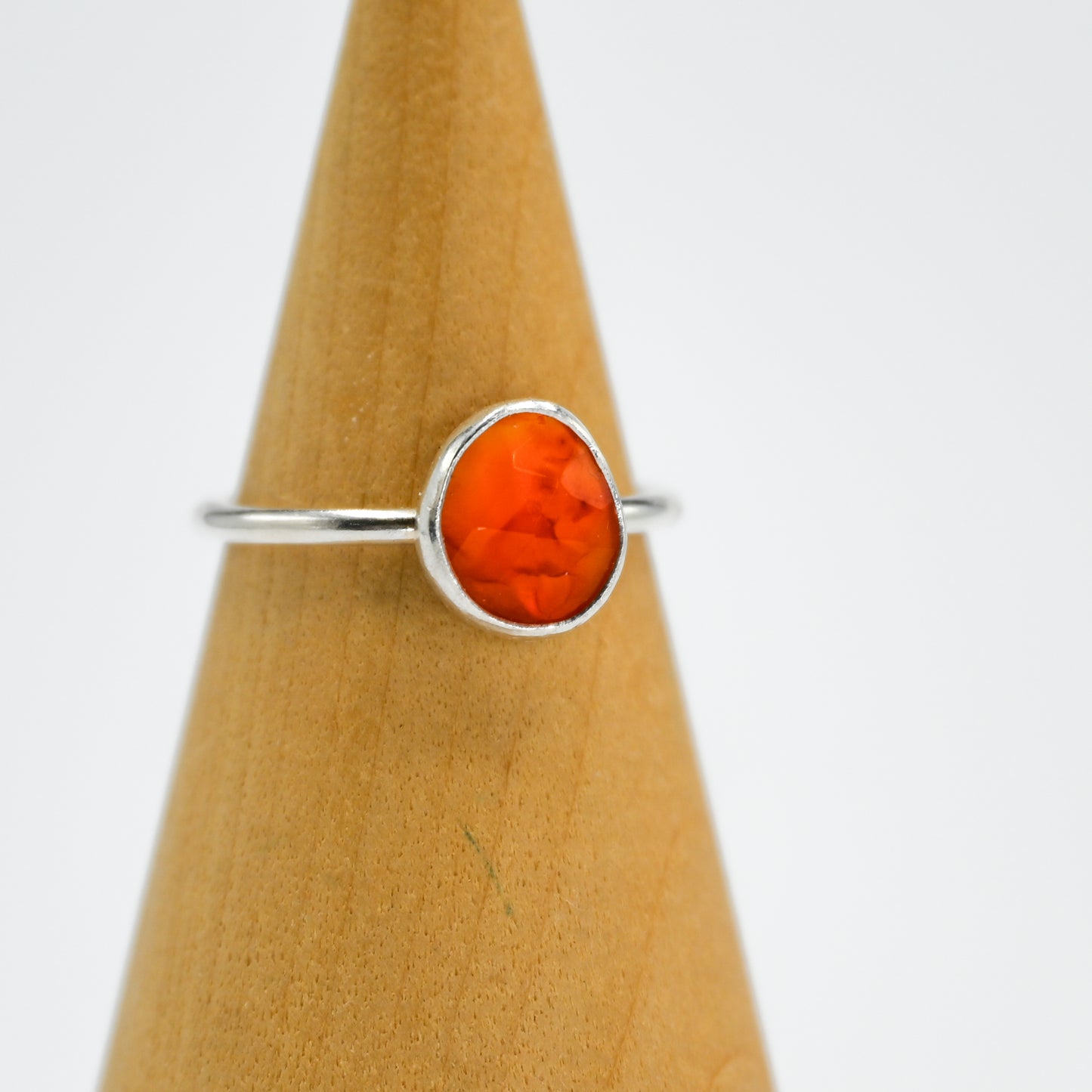 Rose cut carnelian size 7