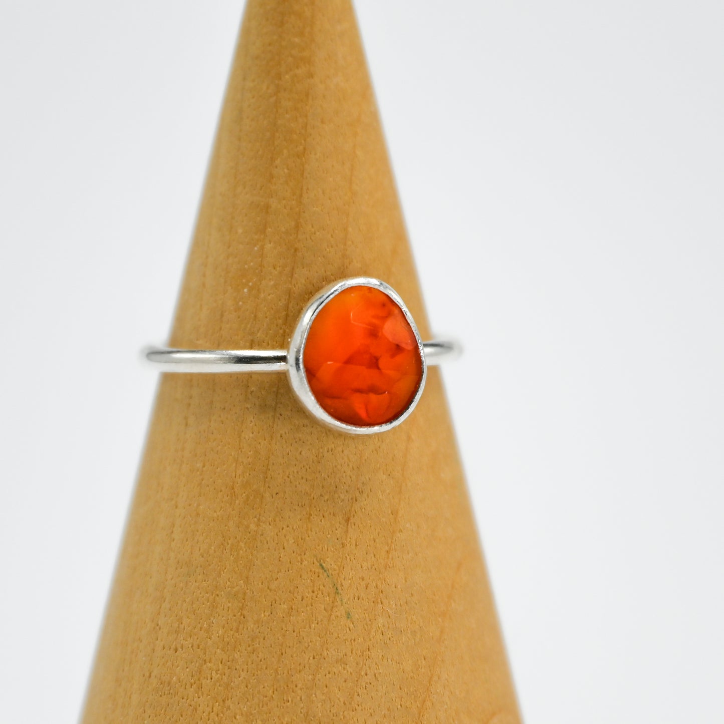 Rose cut carnelian size 7