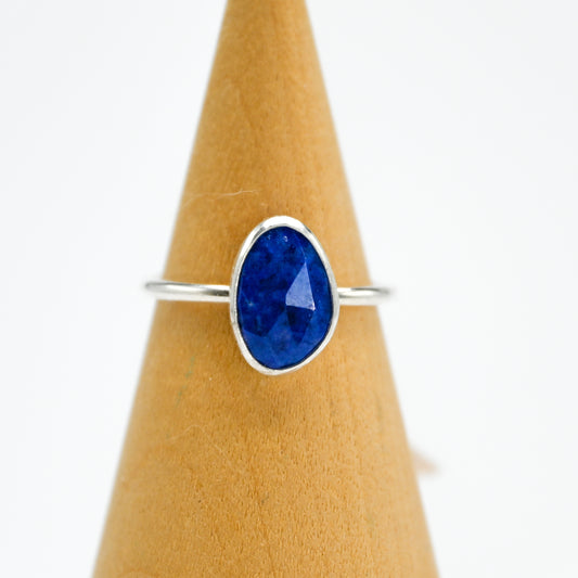Rose cut lapis lazuli size 7.25