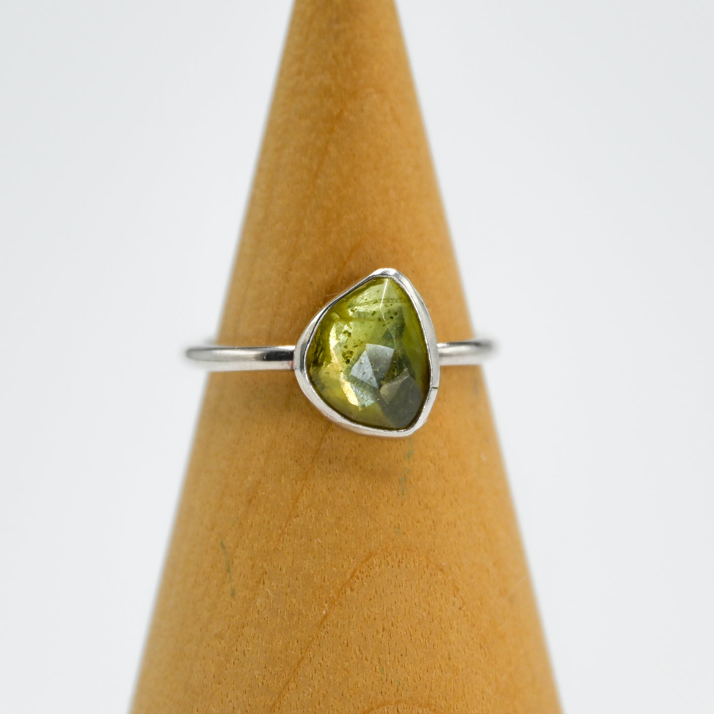 Rose cut peridot size 7.25