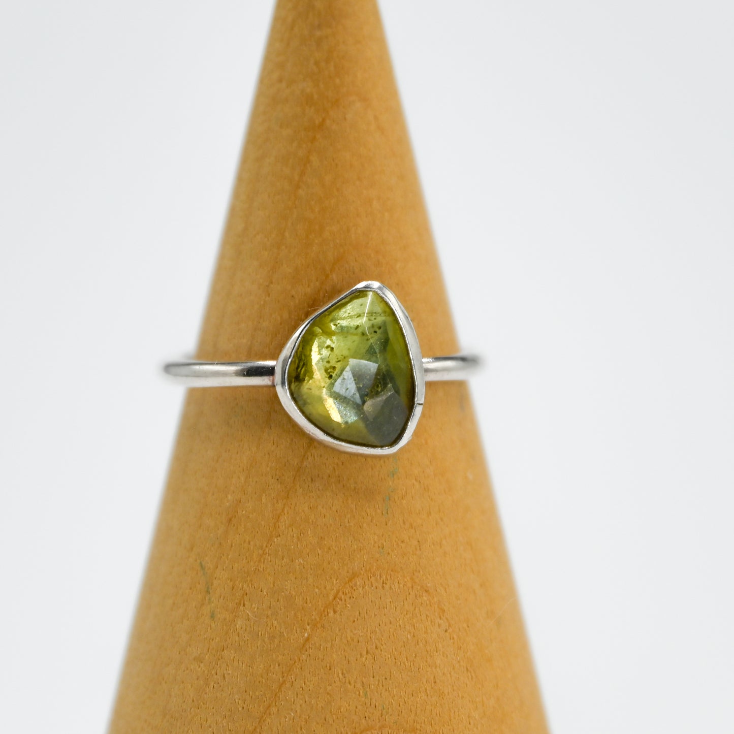 Rose cut peridot size 7.25