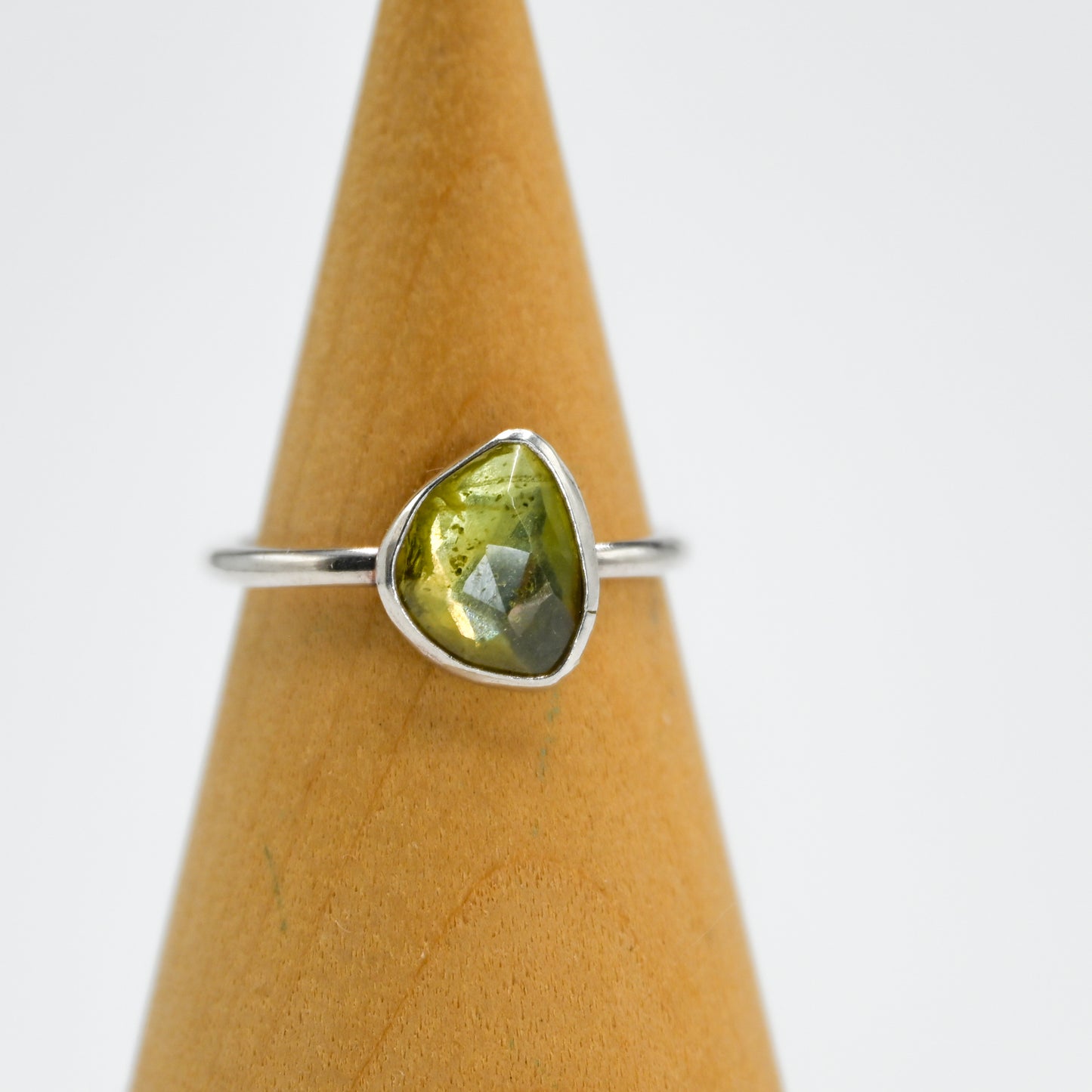 Rose cut peridot size 7.25