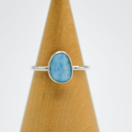 Rose cut larimar size 7.25
