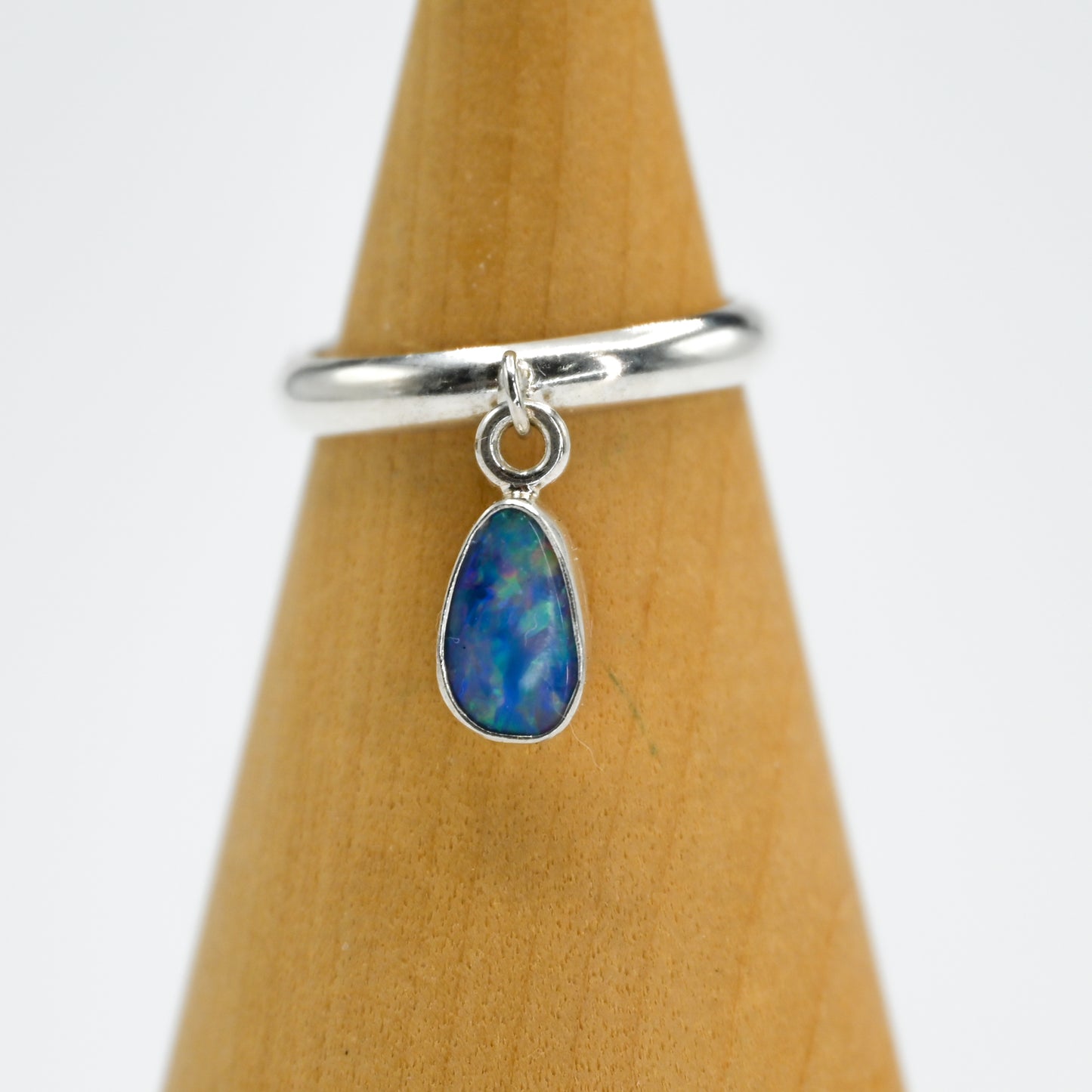 Australian opal charm dangle size 7.75