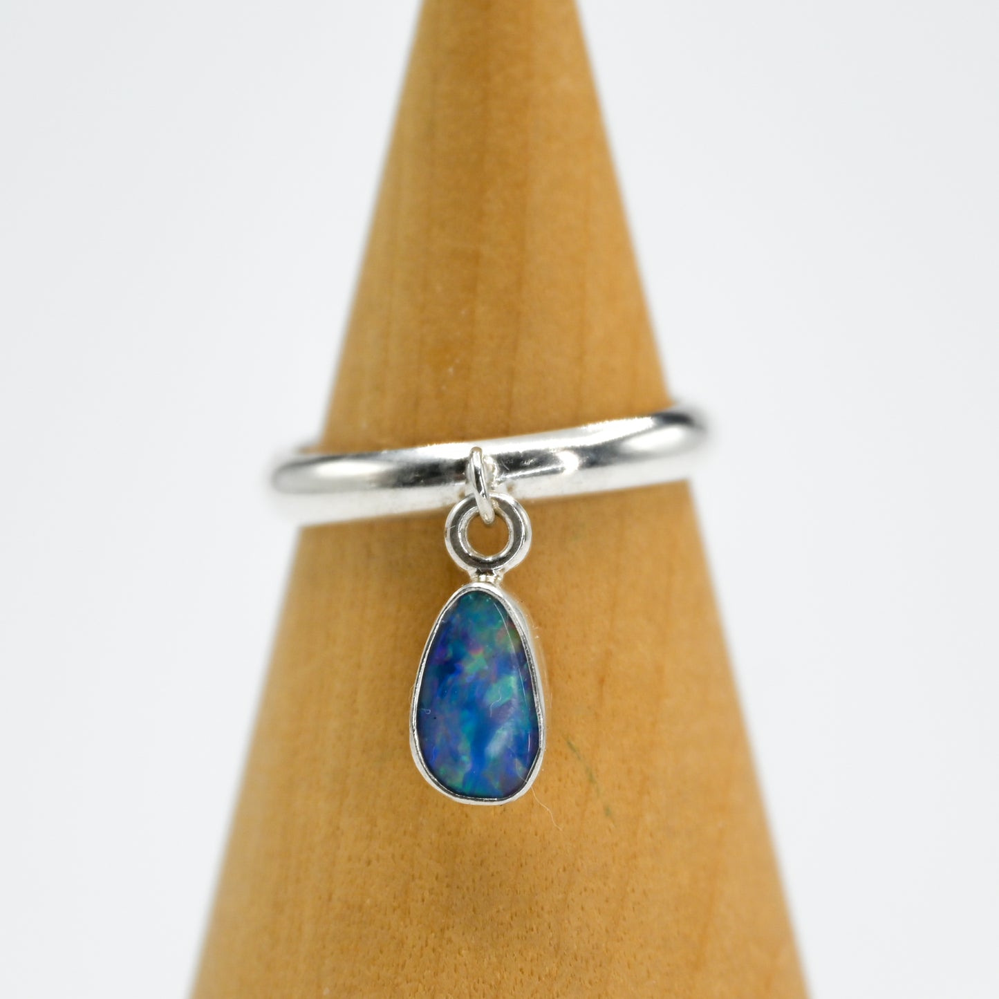 Australian opal charm dangle size 7.75