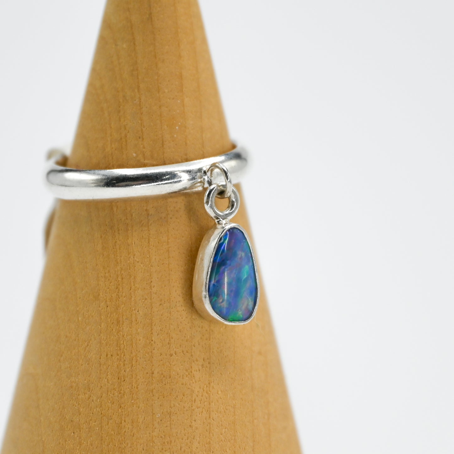 Australian opal charm dangle size 7.75