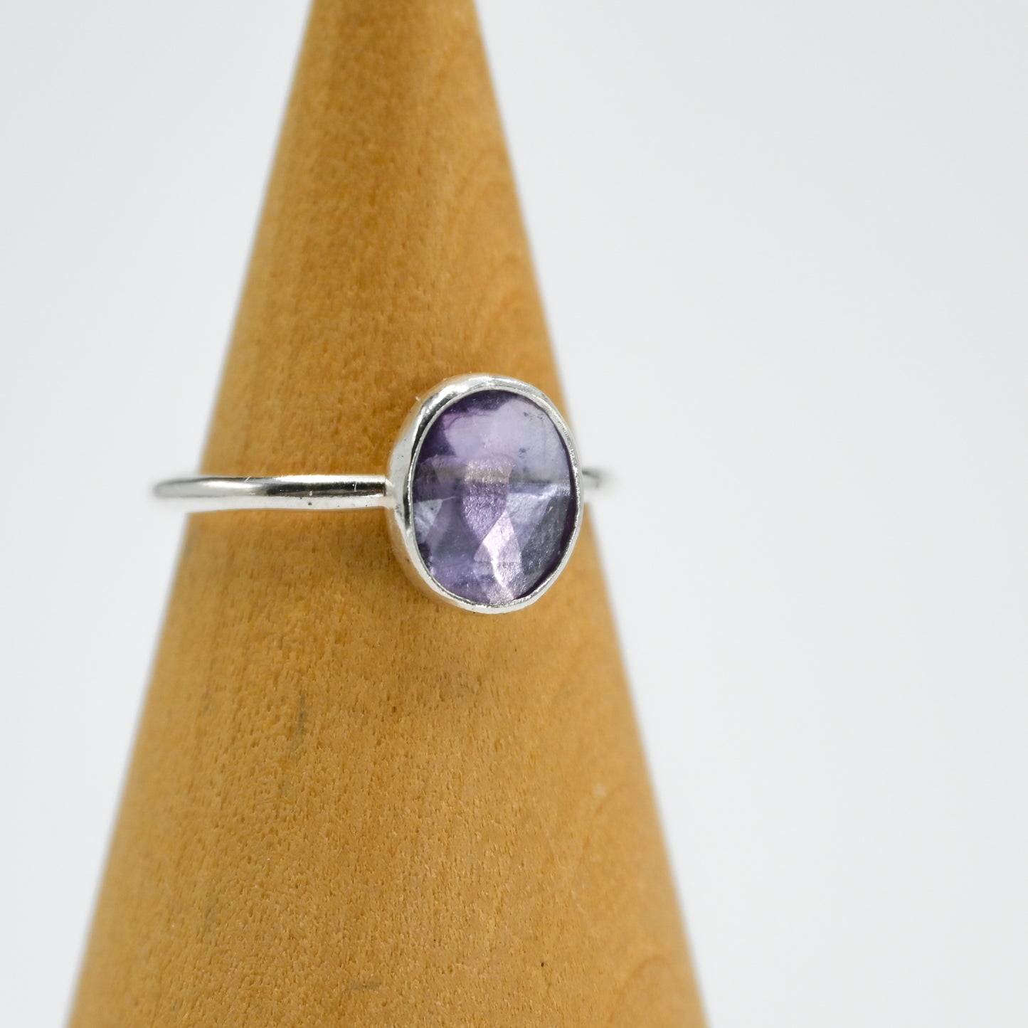 Rose cut amethyst size 7.5