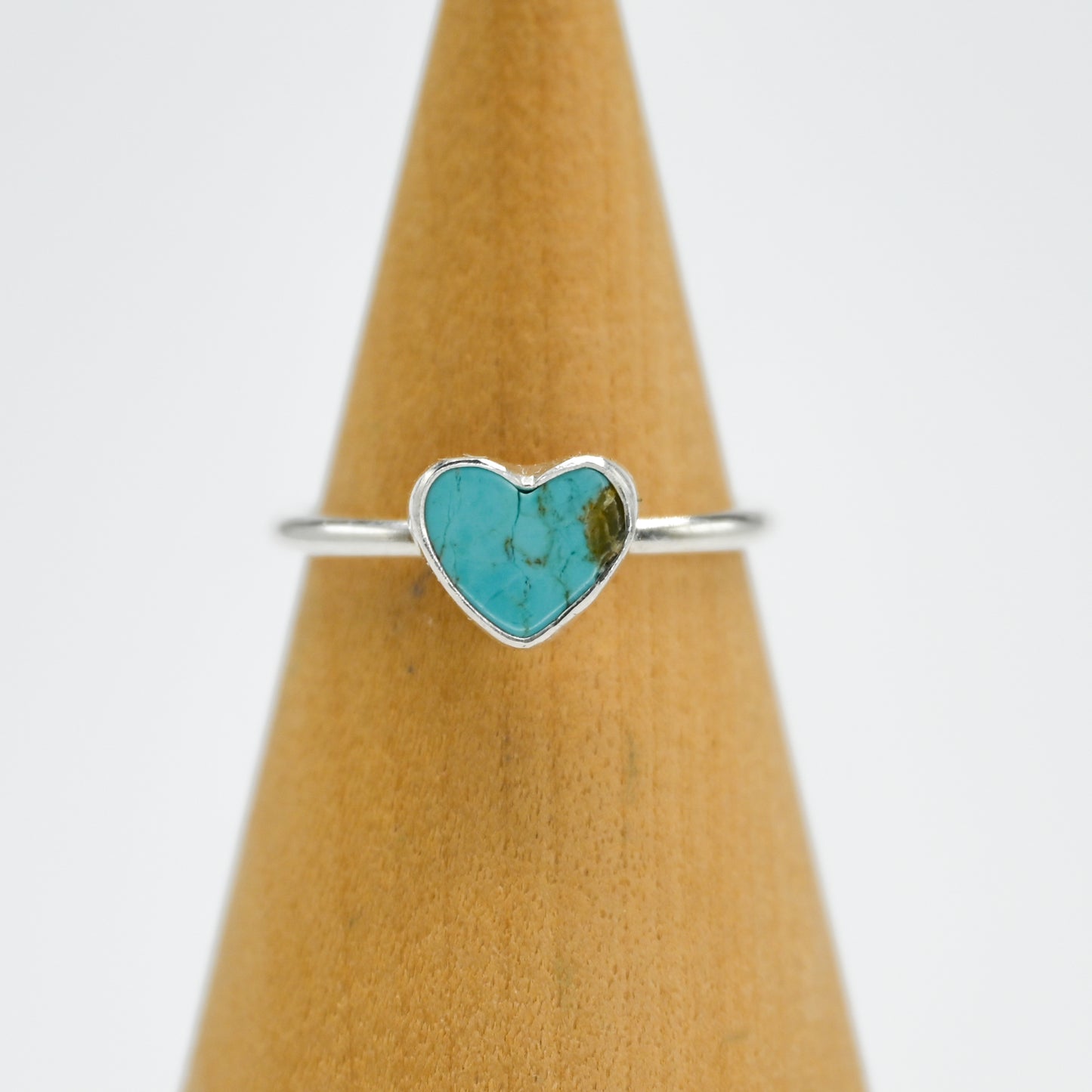 Kingman turquoise heart size 7.5
