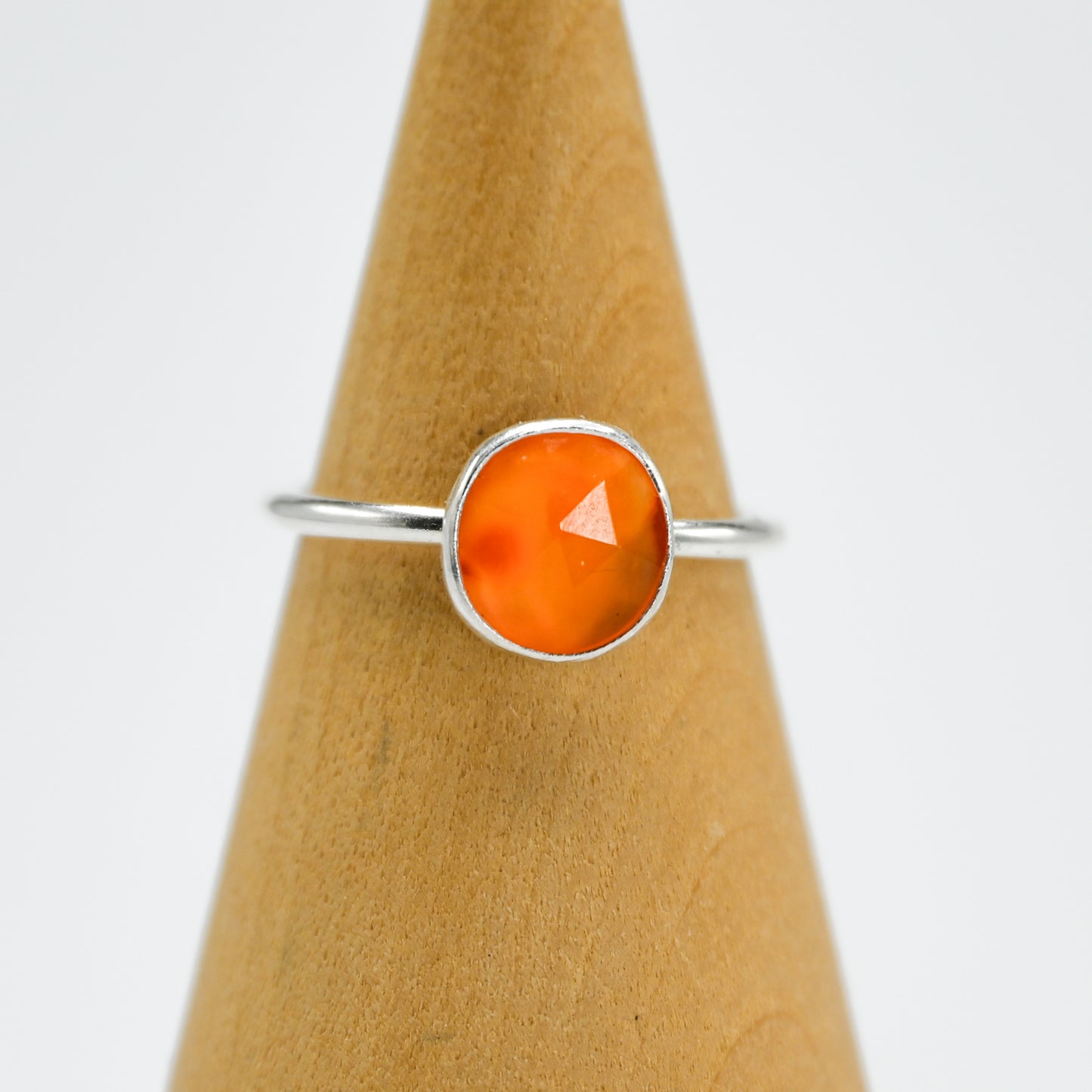 Rose cut carnelian size 7.75