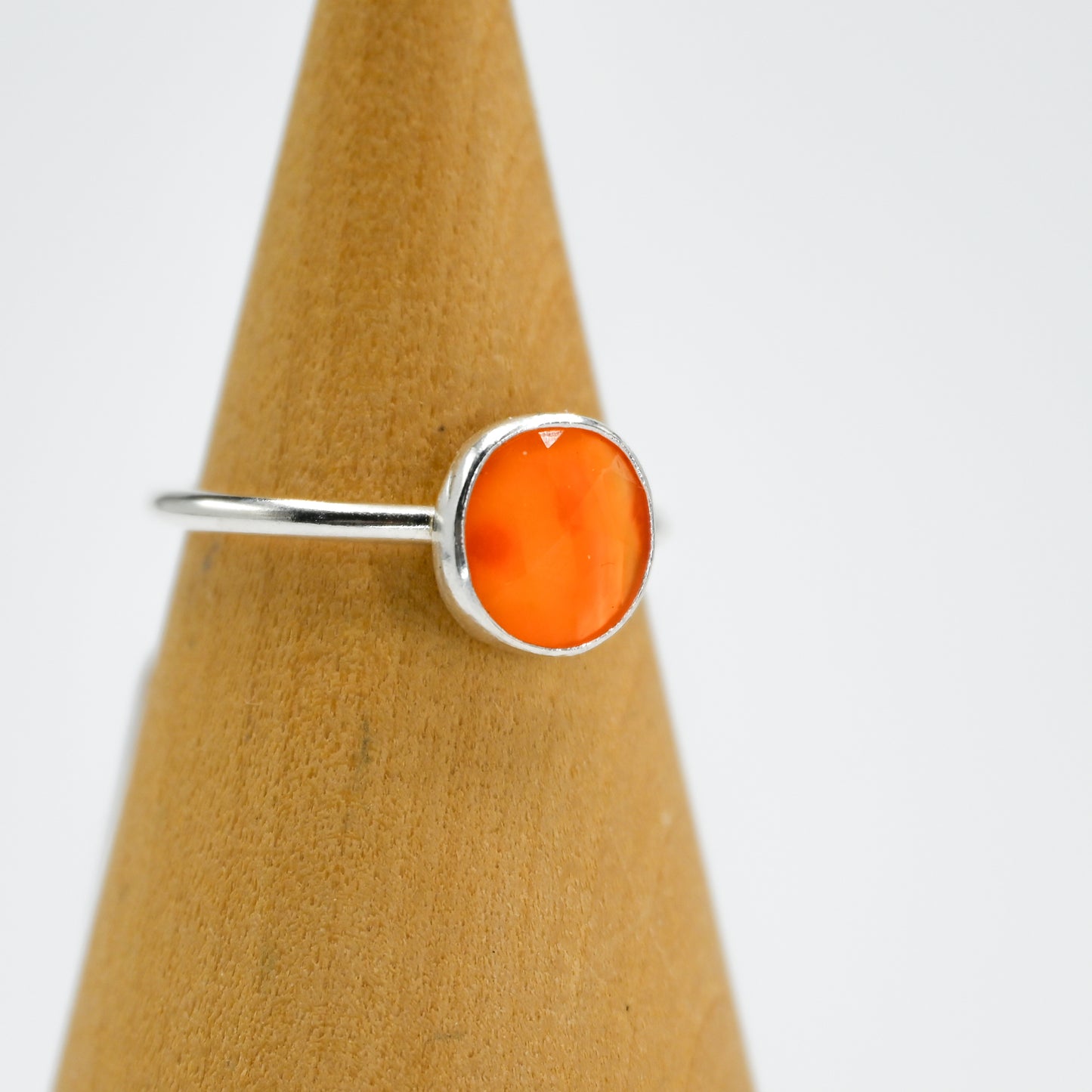 Rose cut carnelian size 7.75