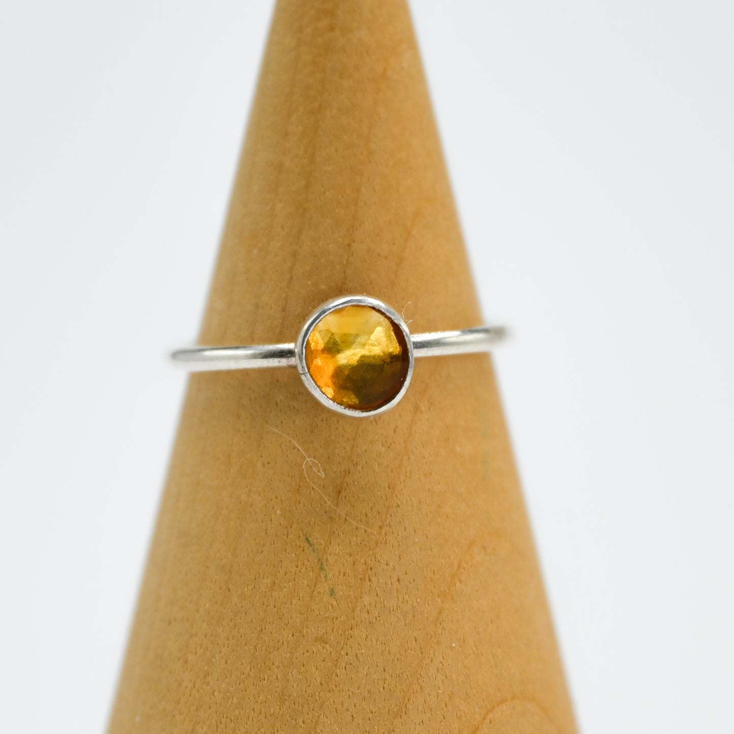 Rose cut citrine size 8