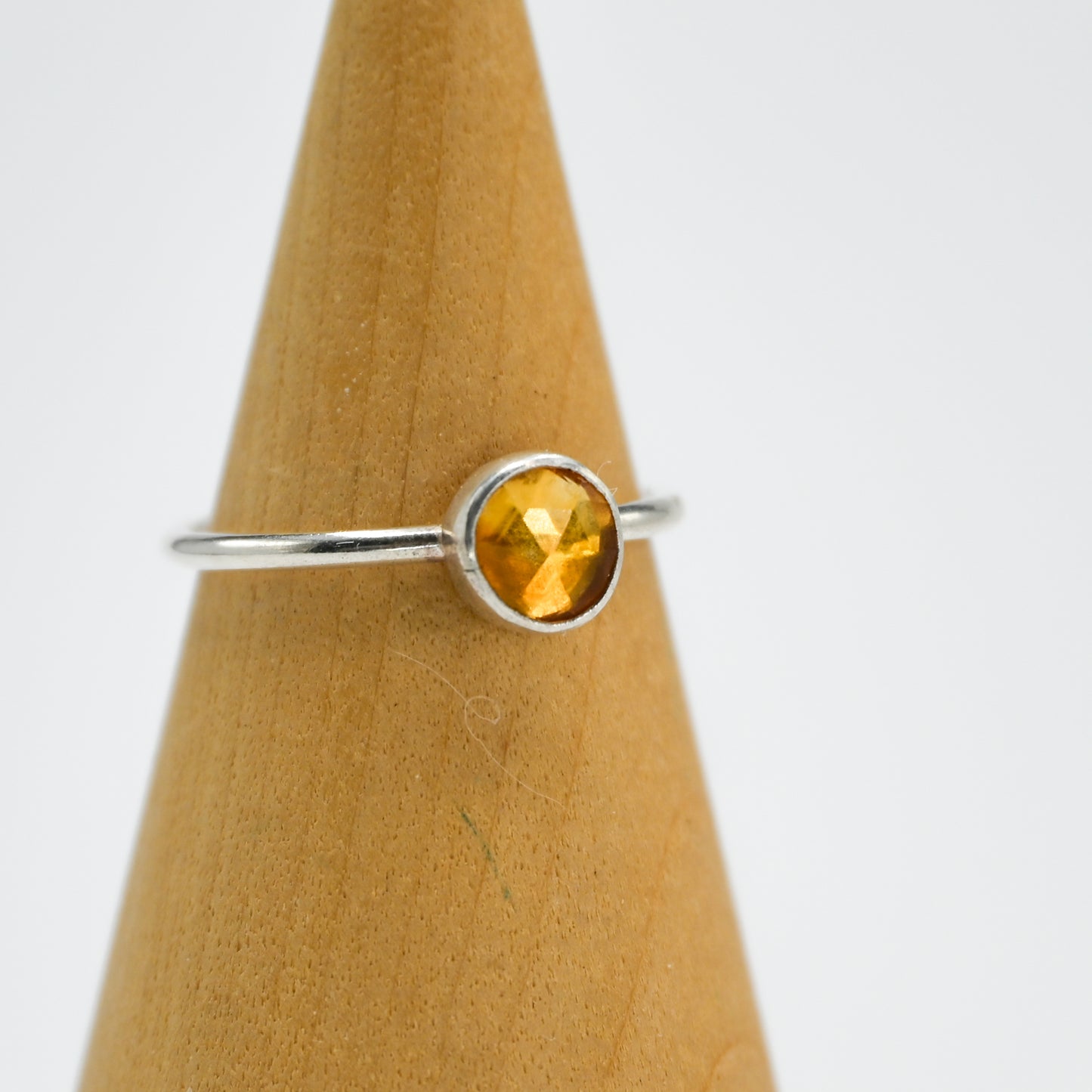 Rose cut citrine size 8