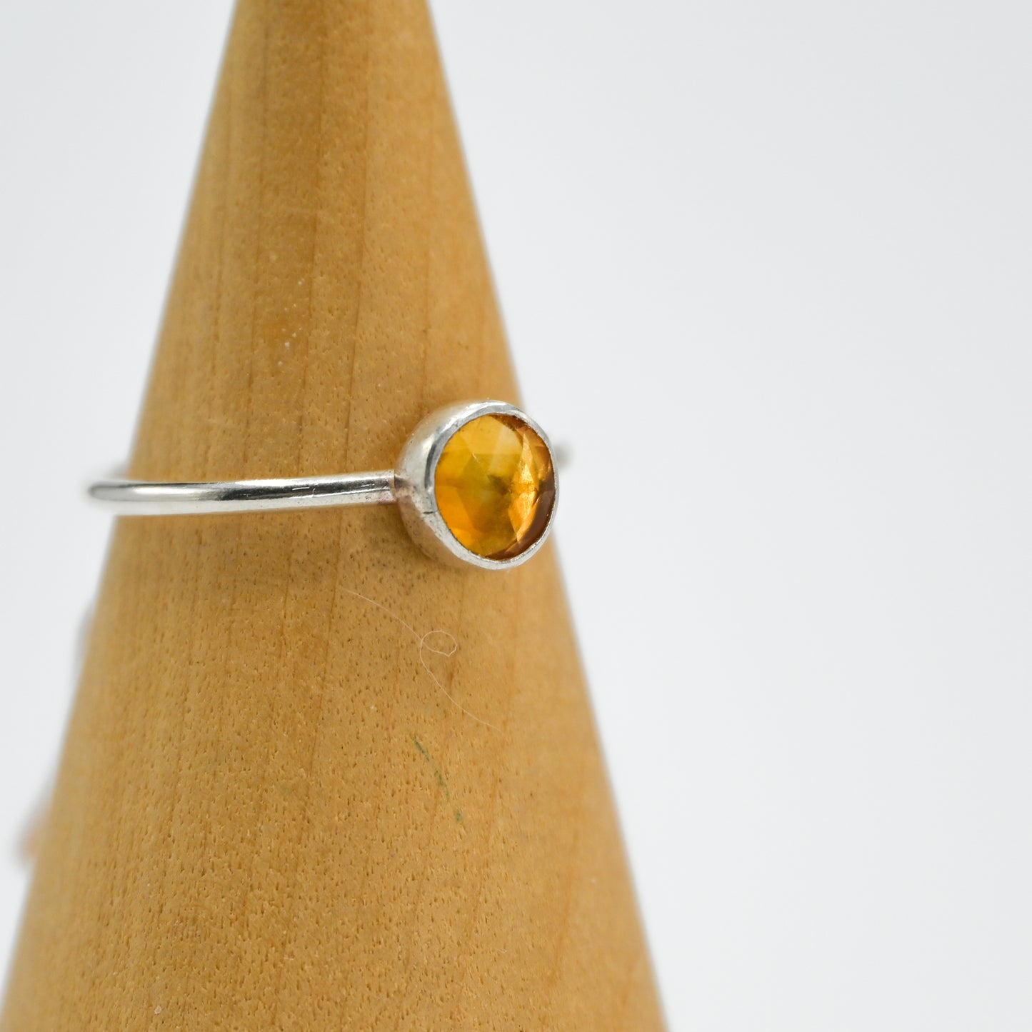 Rose cut citrine size 8