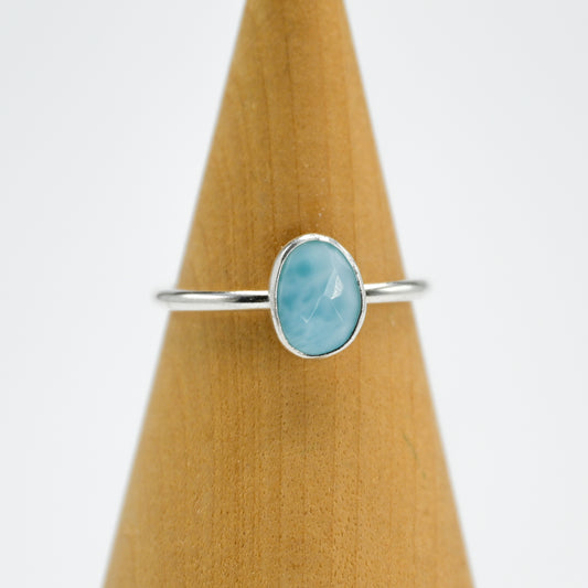 Rose cut larimar size 8.25