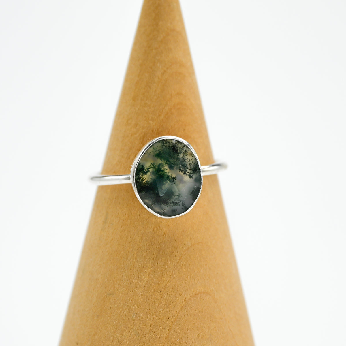 Rose cut moss agate size 8.75