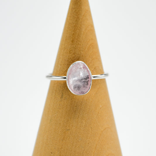 Rose cut morganite size 9