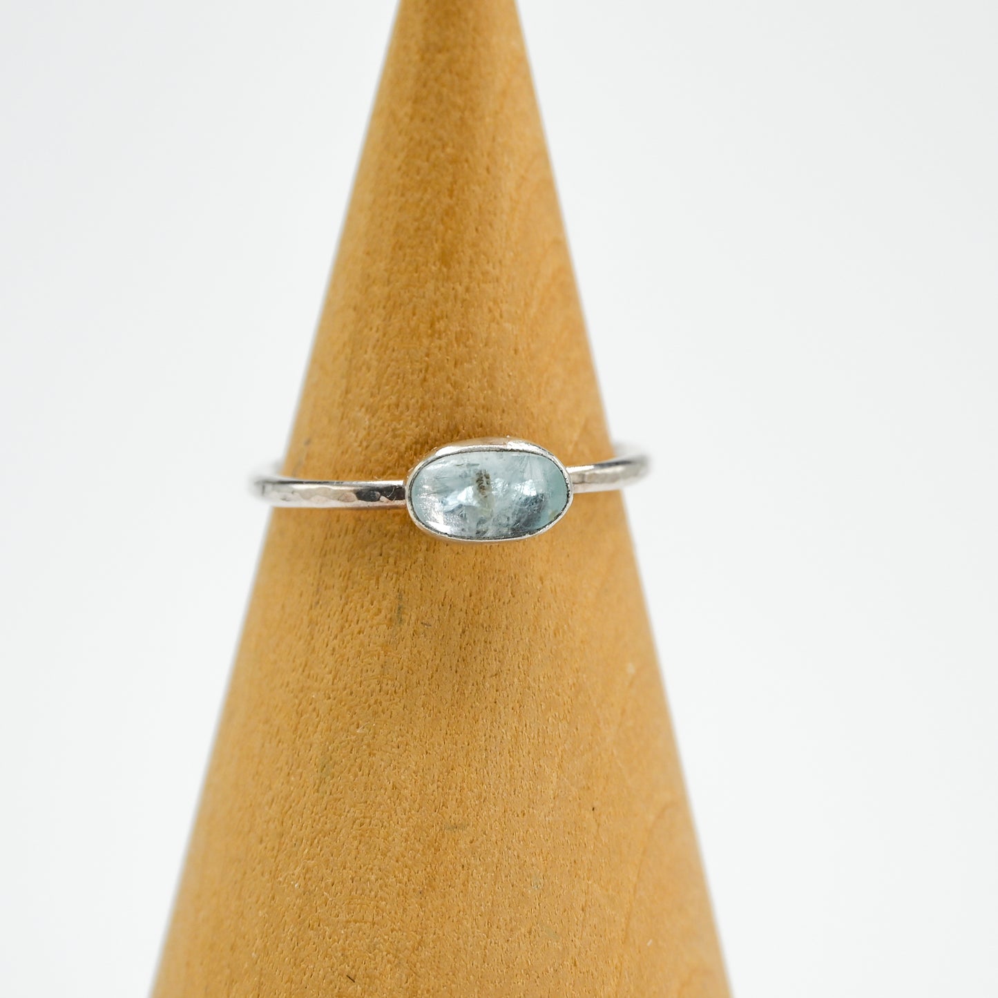 Horizontal rose cut aquamarine 9