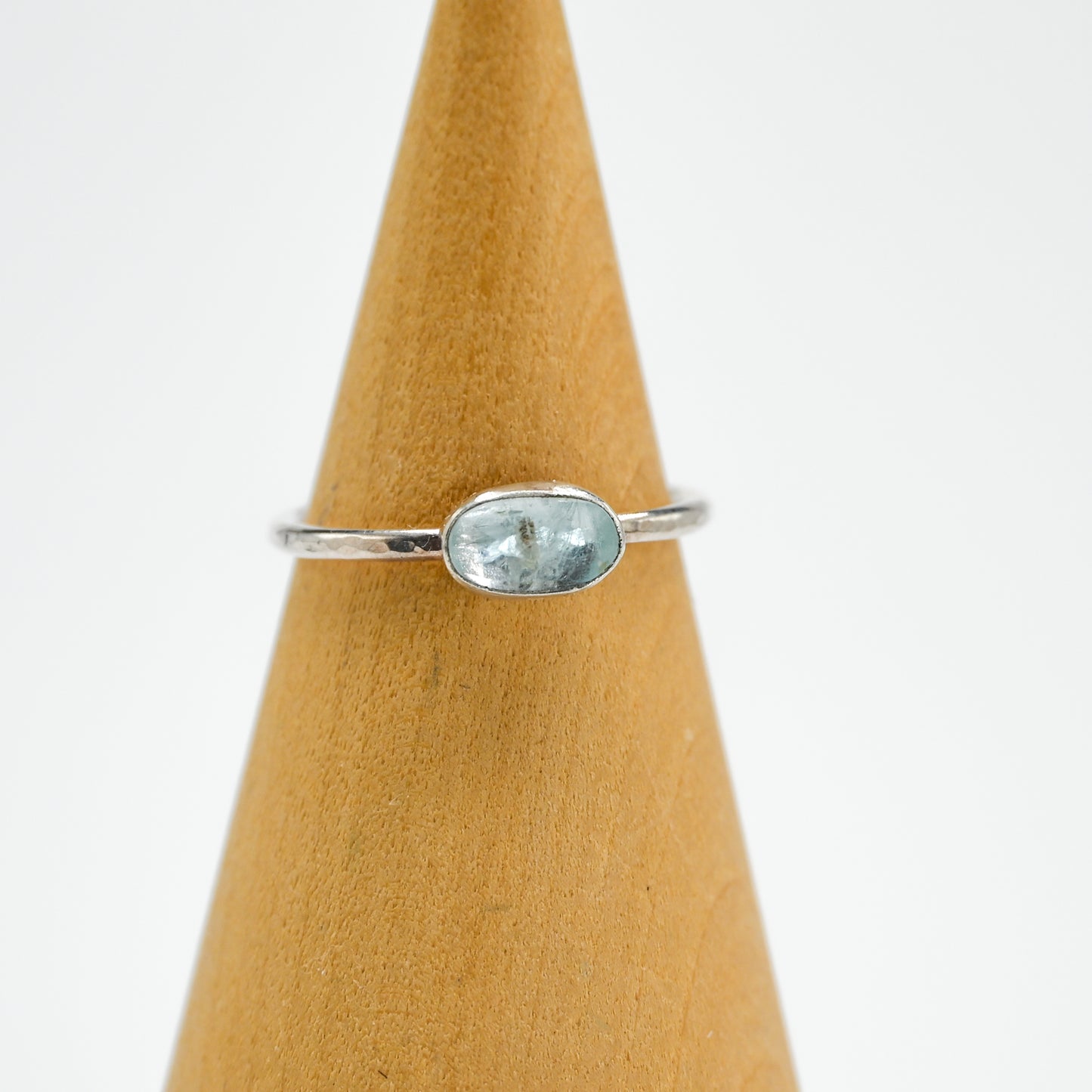 Horizontal rose cut aquamarine 9