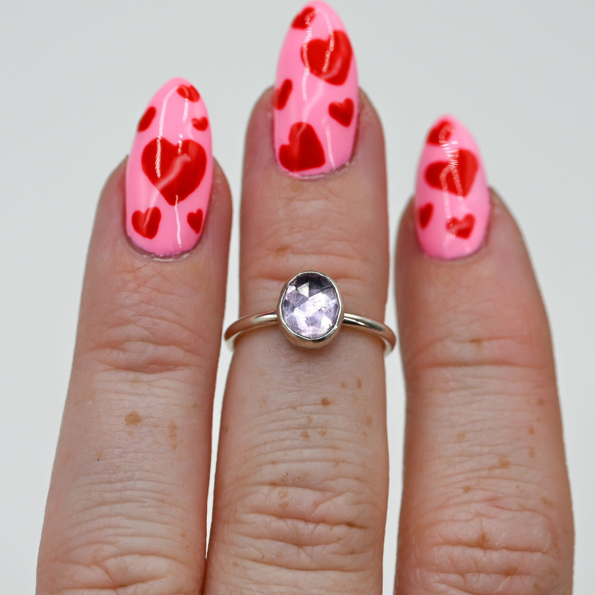 Rose cut amethyst size 4