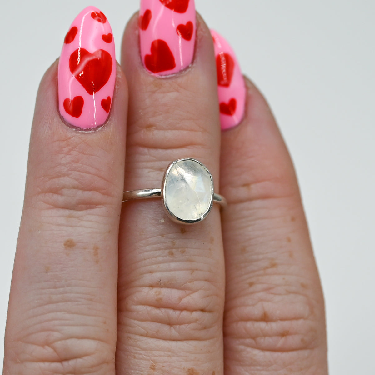 Rose cut moonstone size 5.25