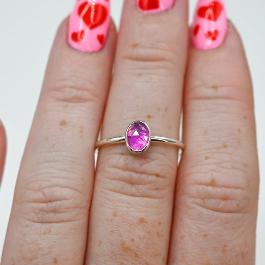 Rose cut ruby size 7