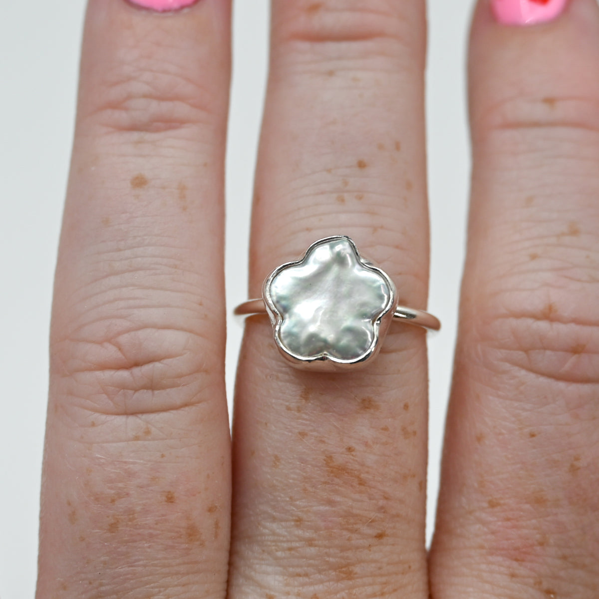 Keshi flower pearl size 7