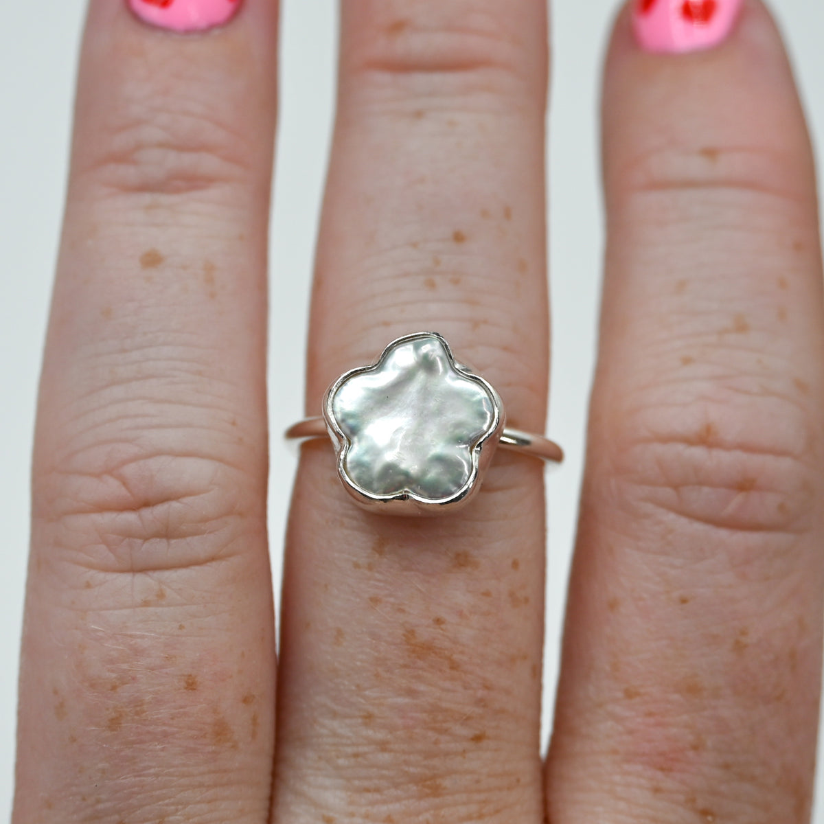Keshi flower pearl size 7