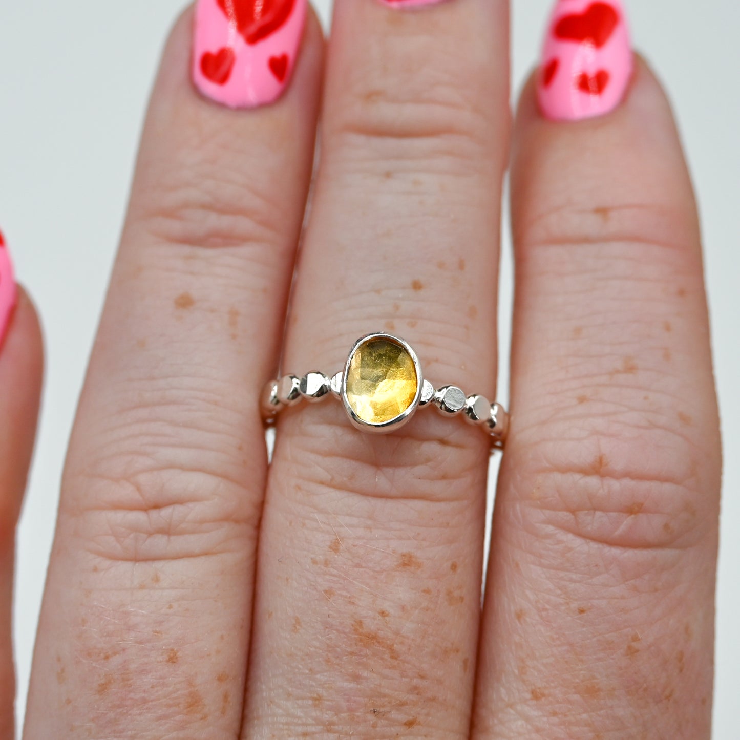 Rose cut citrine size 7.25