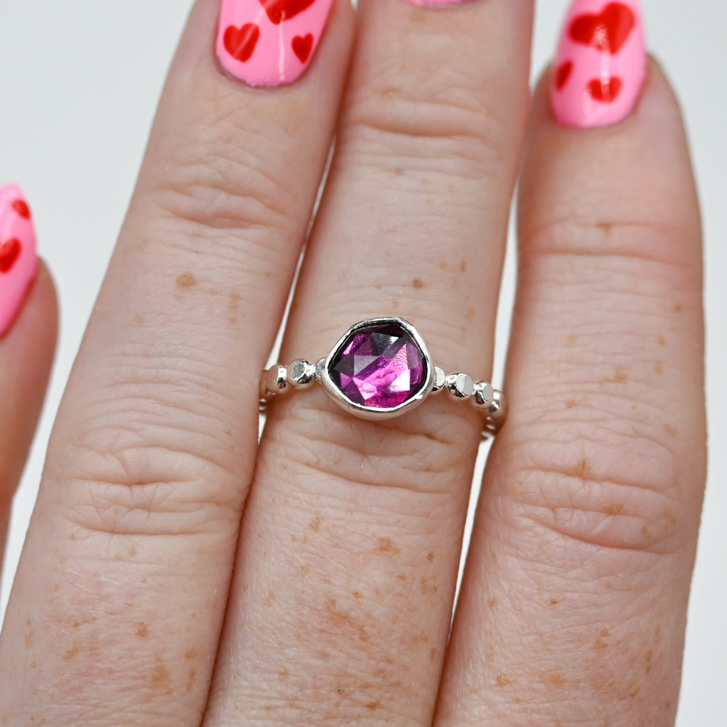 Rose cut garnet size 7.25