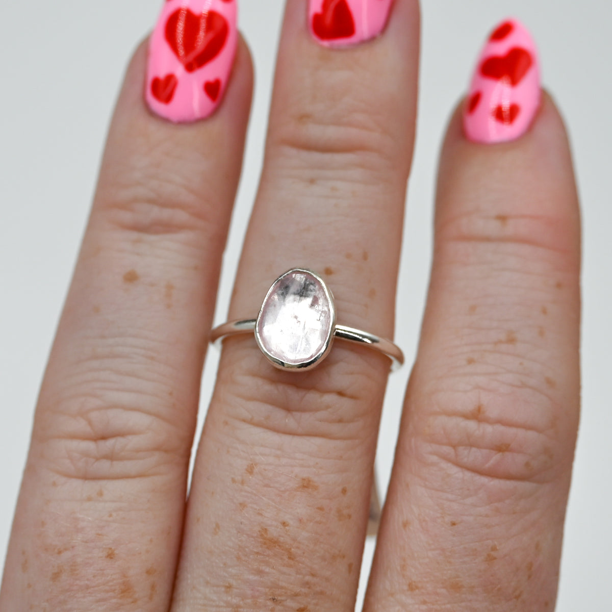 Rose cut morganite size 7.25