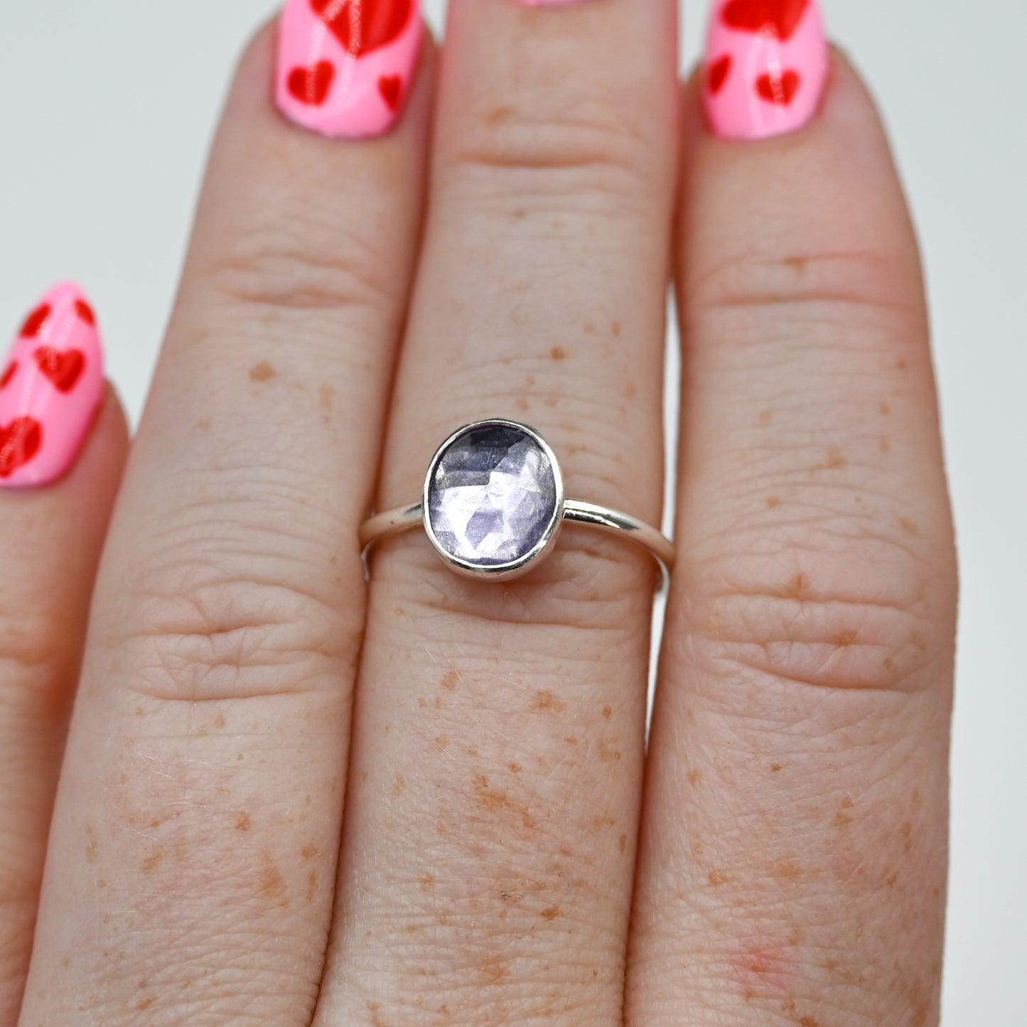 Rose cut amethyst size 7.5