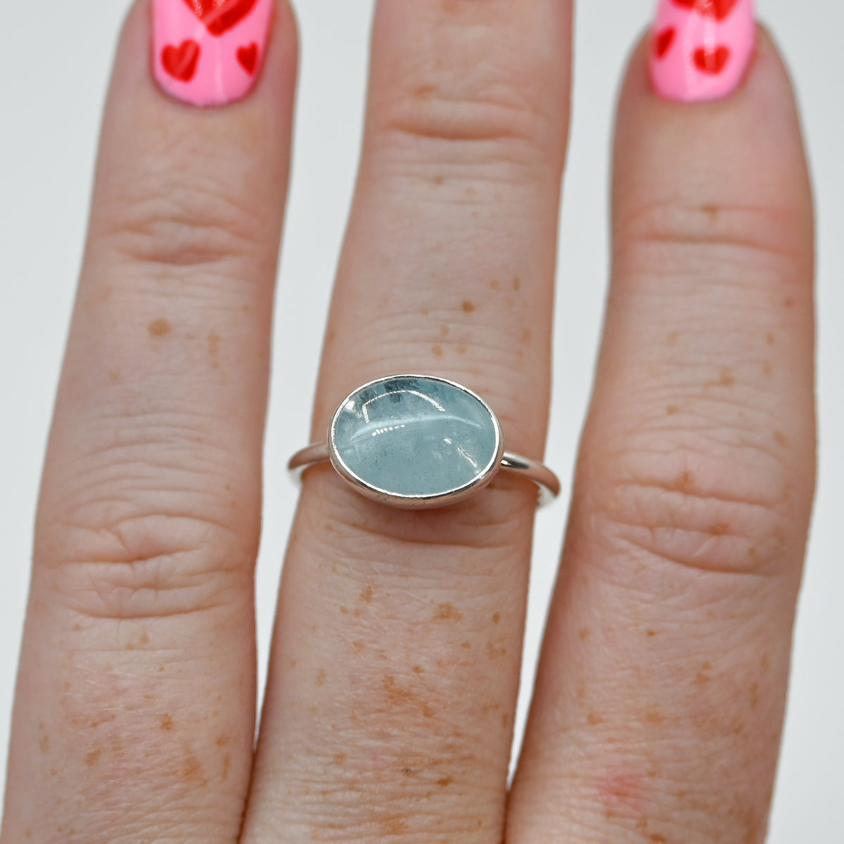 Horizontal aquamarine size 7.5