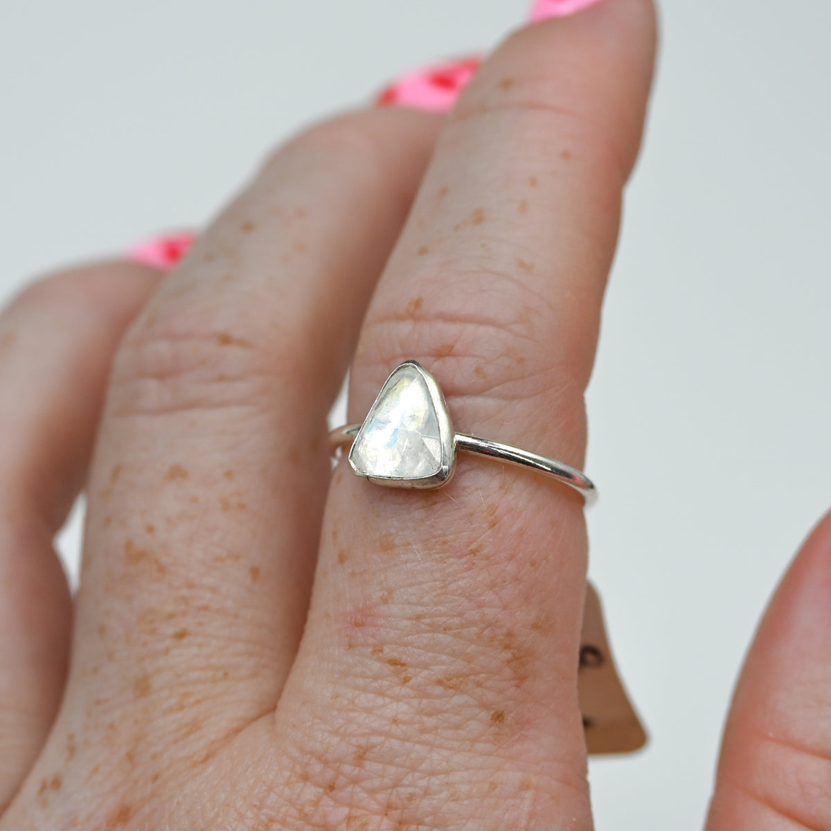Rose cut moonstone size 8
