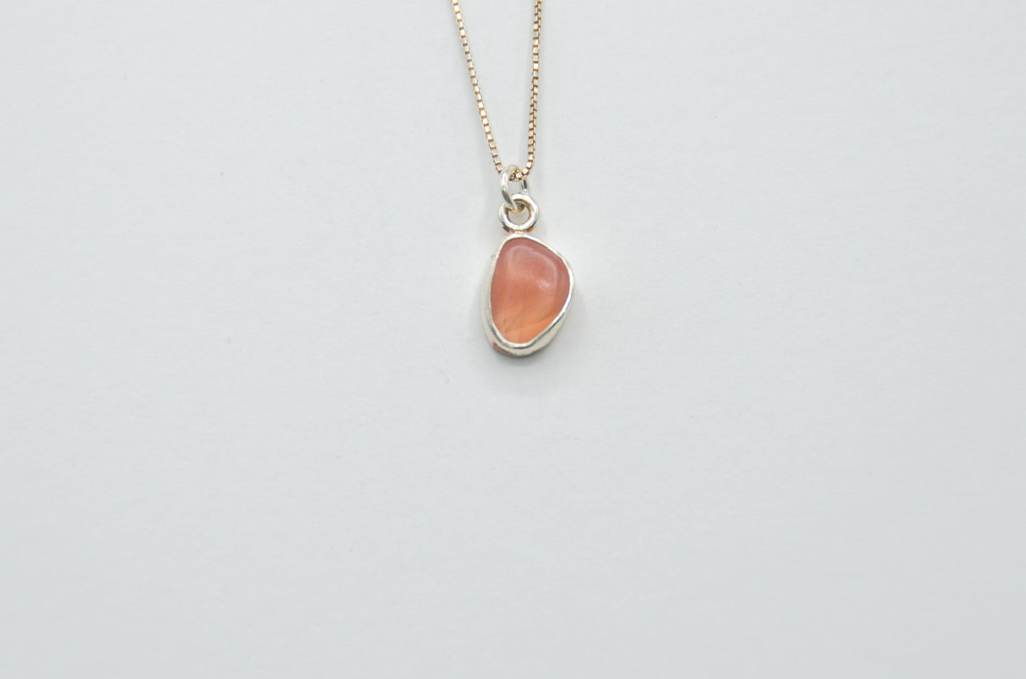 Pink Agate Cambria Moonstone Necklace