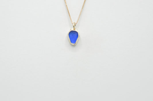 Cobalt Sea Glass Necklace