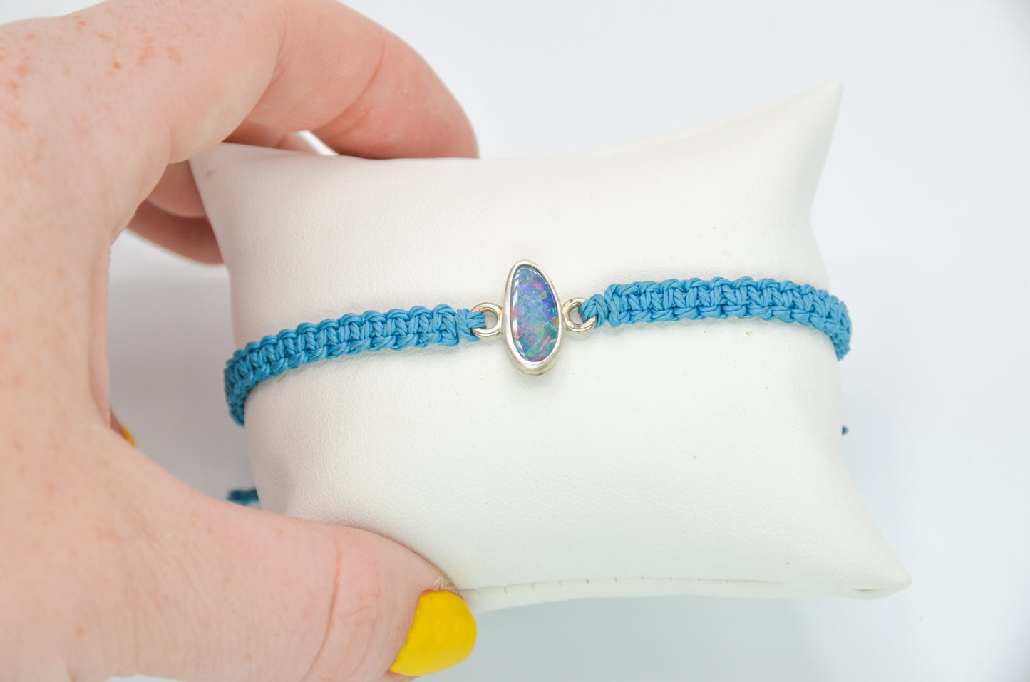 Australian Opal Macrame Bracelet