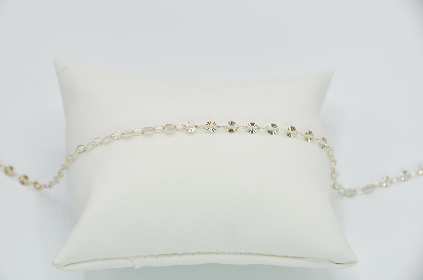 Sterling Silver Sunburst Chain Bracelet