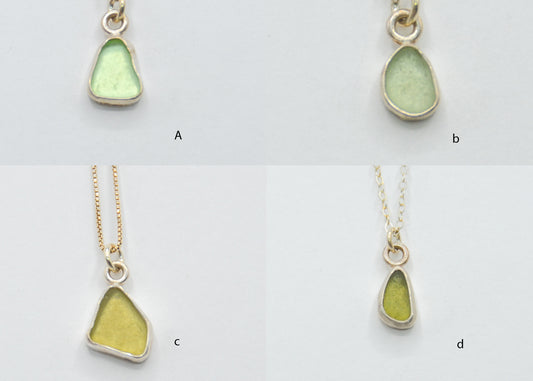 Green Sea Glass Necklace