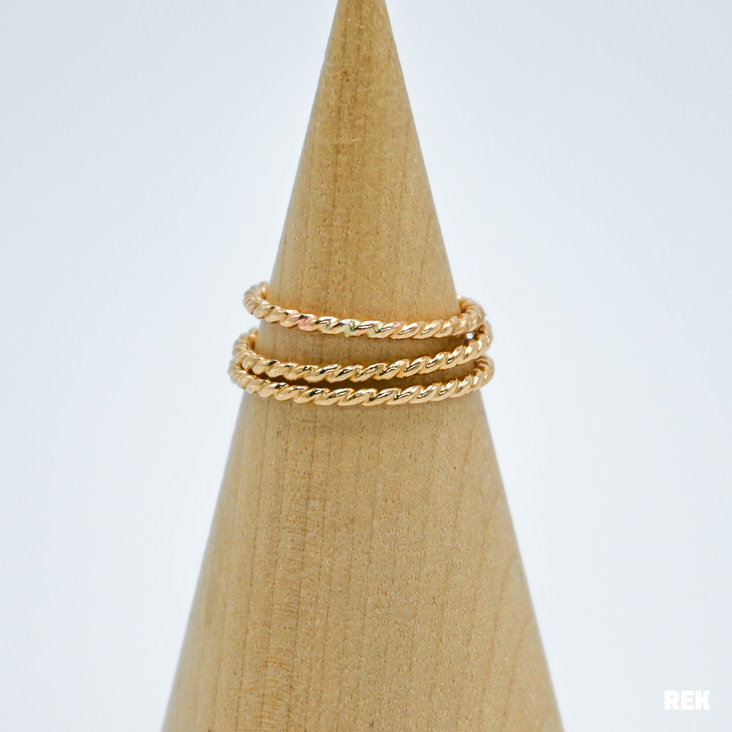 Gold fill thick twist stacker
