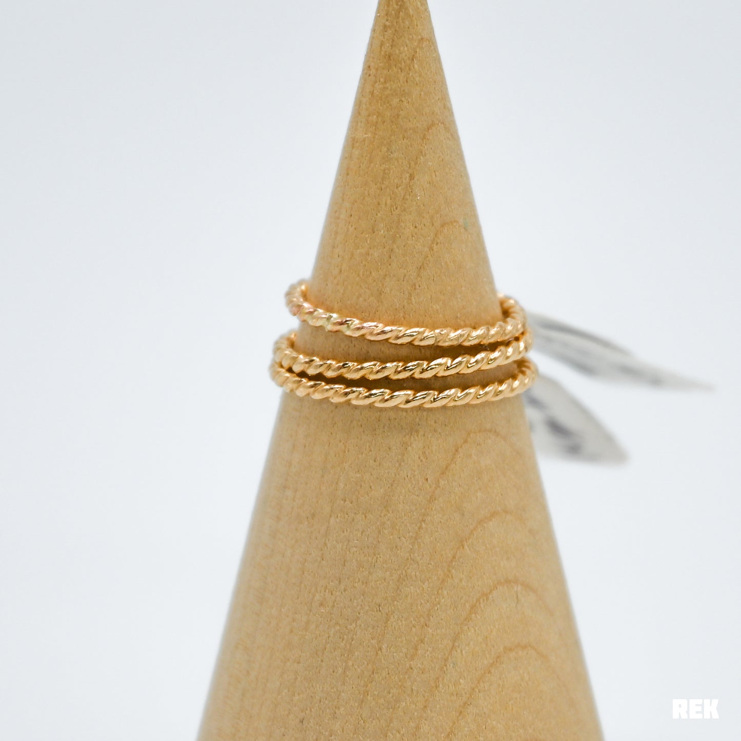 Gold fill thick twist stacker