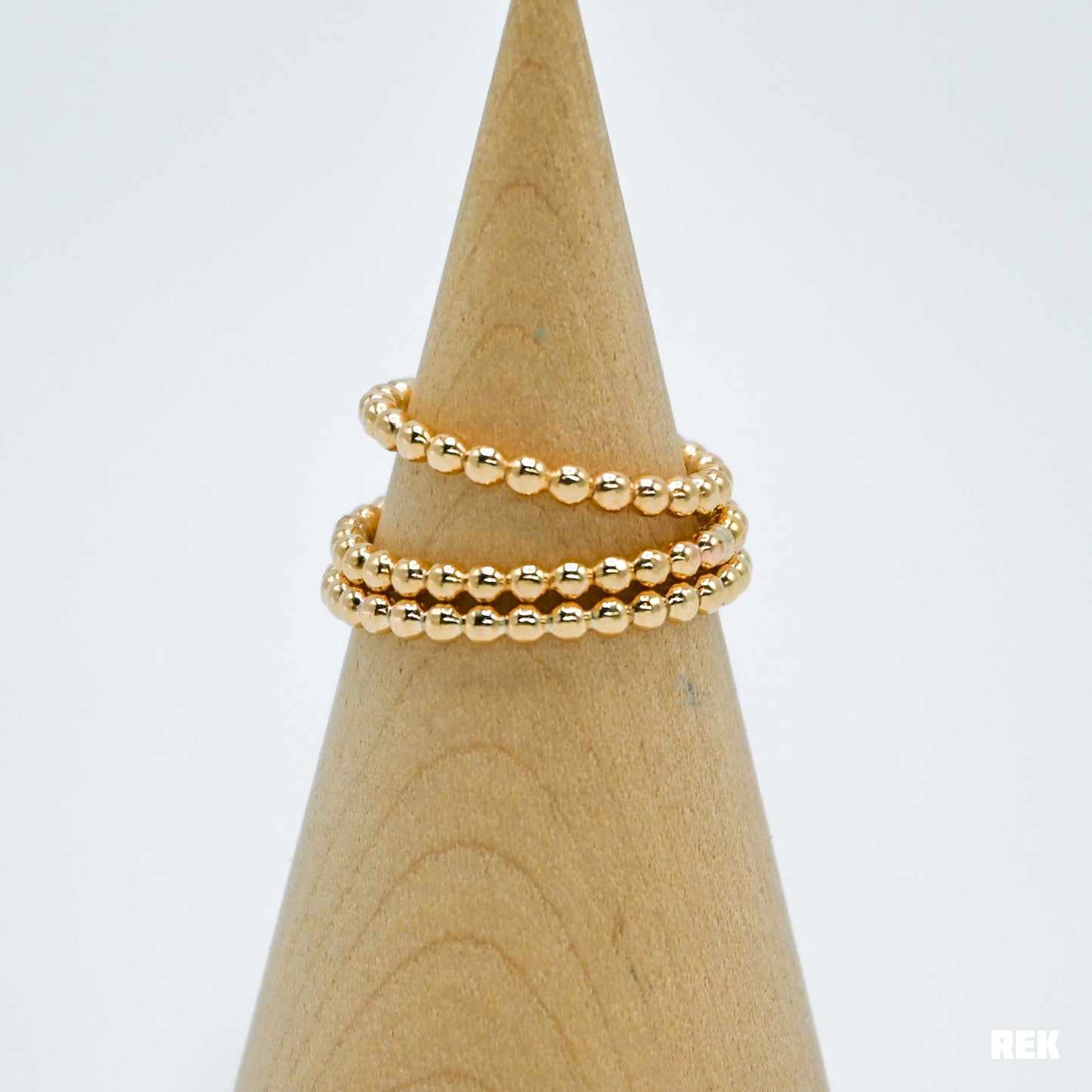 Gold fill 2.3mm full bead stacker