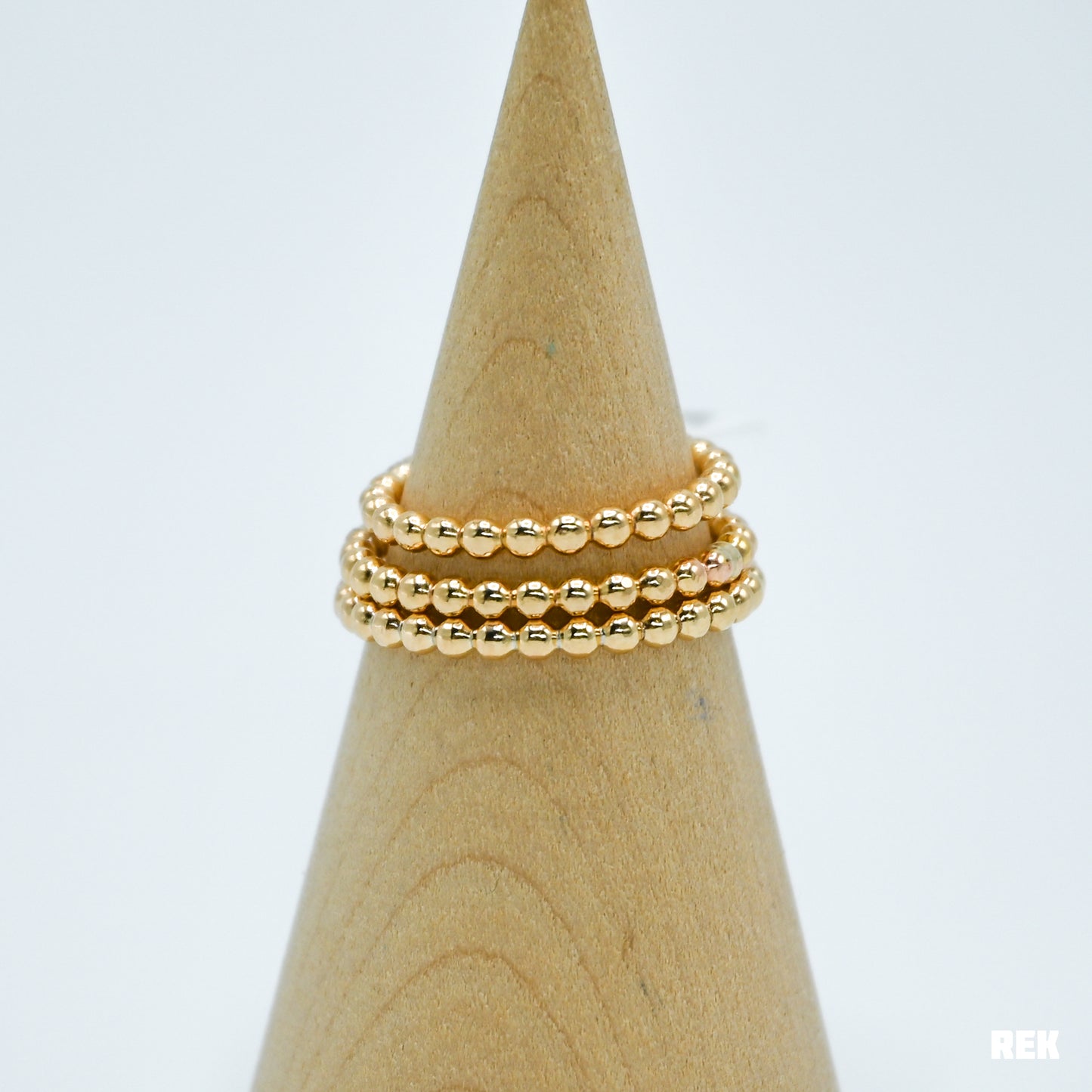 Gold fill 2.3mm full bead stacker